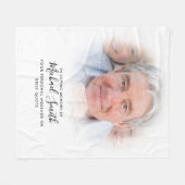 Foto für die benutzerdefinierte Textmemorialisieru Fleecedecke (Vorderseite (Horizontal))