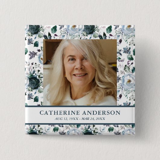 Foto für die Blauflora-Beerdigung Button (Vorderseite)