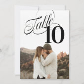 Foto für die druckbare so Extravagante Tischnummer (Vorderseite)