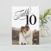 Foto für die druckbare so Extravagante Tischnummer (Stehend Vorderseite)