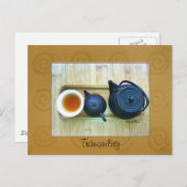 Foto für die Einstellung von Text-Stillstand-Tee Postkarte (Vorne/Hinten)