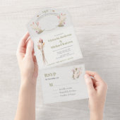 Foto für die Elopement-Blume nach Hochzeiten All In One Einladung (Abreißen)