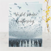 Foto für die Friedenstruppe am Strand Karte (Gelbe Blume)