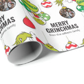 Foto für die ganze Familie anpassen - mit Ornament Geschenkpapier (Rolleneckpunkt)