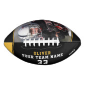 Foto für die gelbe schwarze Namensnummer Football (Vorderseite)