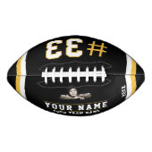 Foto für die gelbe schwarze Namensnummer Football (Vorderseite)
