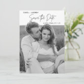 Foto für die gezeichnete Ankündigung Save the Date (Stehend Vorderseite)