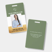 Foto für die grüne ID des benutzerdefinierten Mita Ausweis (Vorder- & Rückseite)