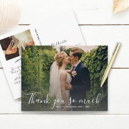 Foto für die Hochzeit von handgeschriebenen Skript Postkarte