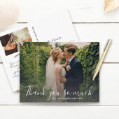 Foto für die Hochzeit von handgeschriebenen Skript Postkarte