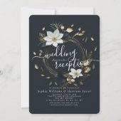 Foto für die Hochzeitsempfehlung mit weißem Gold-B Einladung (Vorderseite)