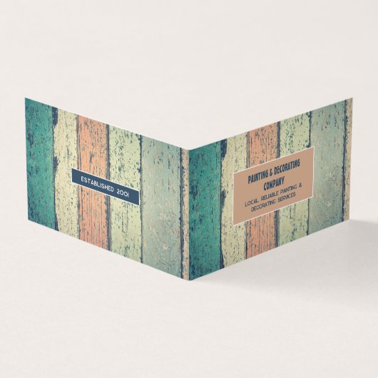 Foto für die Holzbearbeitung, Malerei und Dekorato Visitenkarten (Vorderseite)