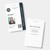 Foto für die ID von Firmenmitarbeitern mit benutze Ausweis (Vorder- & Rückseite)