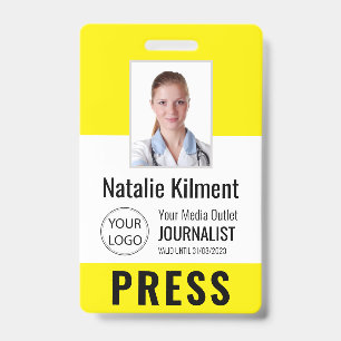 Foto für die journalistische Presseausweise Logo-I Ausweis