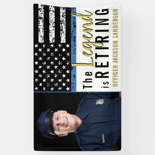 Foto für die Kennzeichnung der blauen Linie der Po Banner (Vertikal)