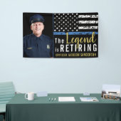 Foto für die Kennzeichnung der blauen Linie der Po Banner (Messeveranstaltung)