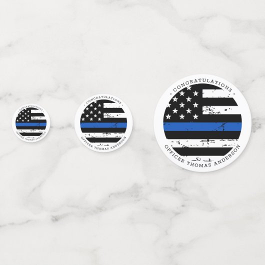 Foto für die Kennzeichnung der blauen Linie der Po Konfetti (Rückseiten)