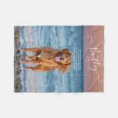 Foto für die Kostenkündigung von Haustieren Typogr Fleecedecke (Vorderseite (Horizontal))