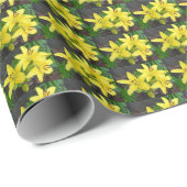 Foto für die lebhafte Gelbe Lilie im Springtime Geschenkpapier (Rolleneckpunkt)