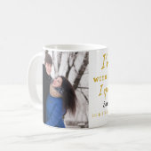 Foto für die Liebe zum ersten Hochzeitstag Kaffeetasse (Vorderseite Links)