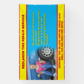 Foto für die Reifenreparatur im Detail: Textverbot Banner (Vertikal)