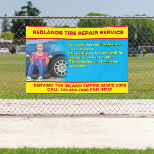 Foto für die Reifenreparatur im Detail: Textverbot Banner