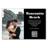 Foto für die Reiseziele, QR-Code freizugeben Tischnummer (Rückseite)