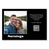 Foto für die Reiseziele, QR-Code freizugeben Tischnummer (Rückseite)