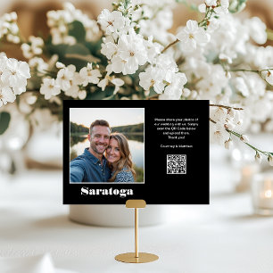 Foto für die Reiseziele, QR-Code freizugeben Tischnummer