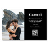 Foto für die Reiseziele, QR-Code freizugeben Tischnummer (Rückseite)