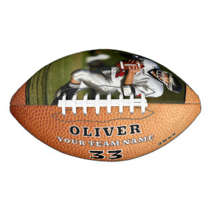 Foto für die Rufnummer des Orange Leather Print Te Football