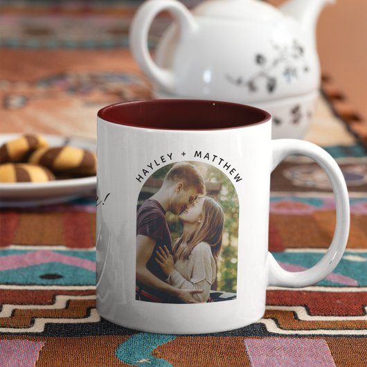 Foto für die SkriptVerlobung besser gemeinsam Zweifarbige Tasse