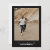 Foto für die Typografie von Schwarz-Rosa-Pfeil Sav Save The Date (Rückseite)