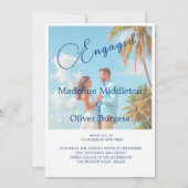 Foto für die Verlobung des tropischen Ozeans Einladung (Rückseite)