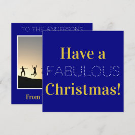 Foto für die Weihnachtsnachtsnacht Feiertagskarte