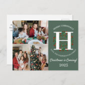 Foto für die Weihnachtsschreiben-Familie Feiertagspostkarte (Vorne/Hinten)