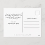 Foto für die Weihnachtsschreiben-Familie Feiertagspostkarte (Rückseite)