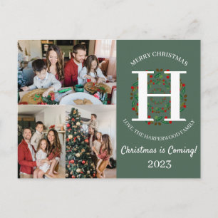 Foto für die Weihnachtsschreiben-Familie Feiertagspostkarte