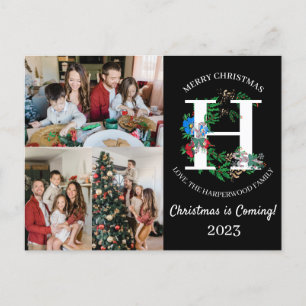 Foto für die Weihnachtsschreiben-Familie Feiertagspostkarte