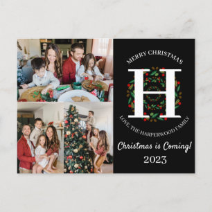 Foto für die Weihnachtsschreiben-Familie Feiertagspostkarte