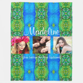 Foto für ein benutzerdefiniertes Textvorlagensiche Fleecedecke