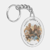 Foto für ein einfaches glückliches Vatertag Schlüsselanhänger (Vorderseite links)