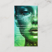 Foto für ein weibliches Modell Visitenkarte (Rückseite)