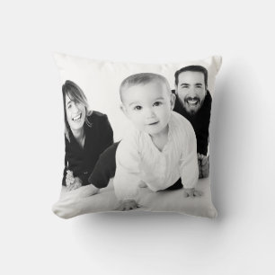 Foto für eine benutzerdefinierte Familie/Lila Blum Kissen