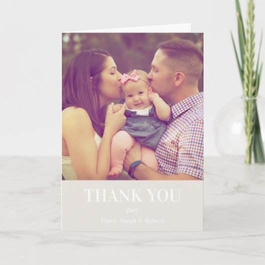 Foto für eine empfindliche Zweigstelle dank Karte (Vorderseite)