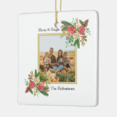 Foto für eine glänzende Blütenfamilie Keramikornament (Links)