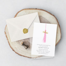 Foto für eine hellrosa Tassel-Graduation