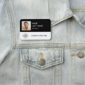 Foto für einfache Firmenlogos für Schwarze Mitarbe Namensschild (Beispiel)