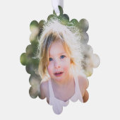 Foto für einfache Kinder Niedlich halten Ornament Karte (Linke Ecke)