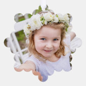 Foto für einfache Kinder Niedlich halten Ornament Karte (Rückseite)